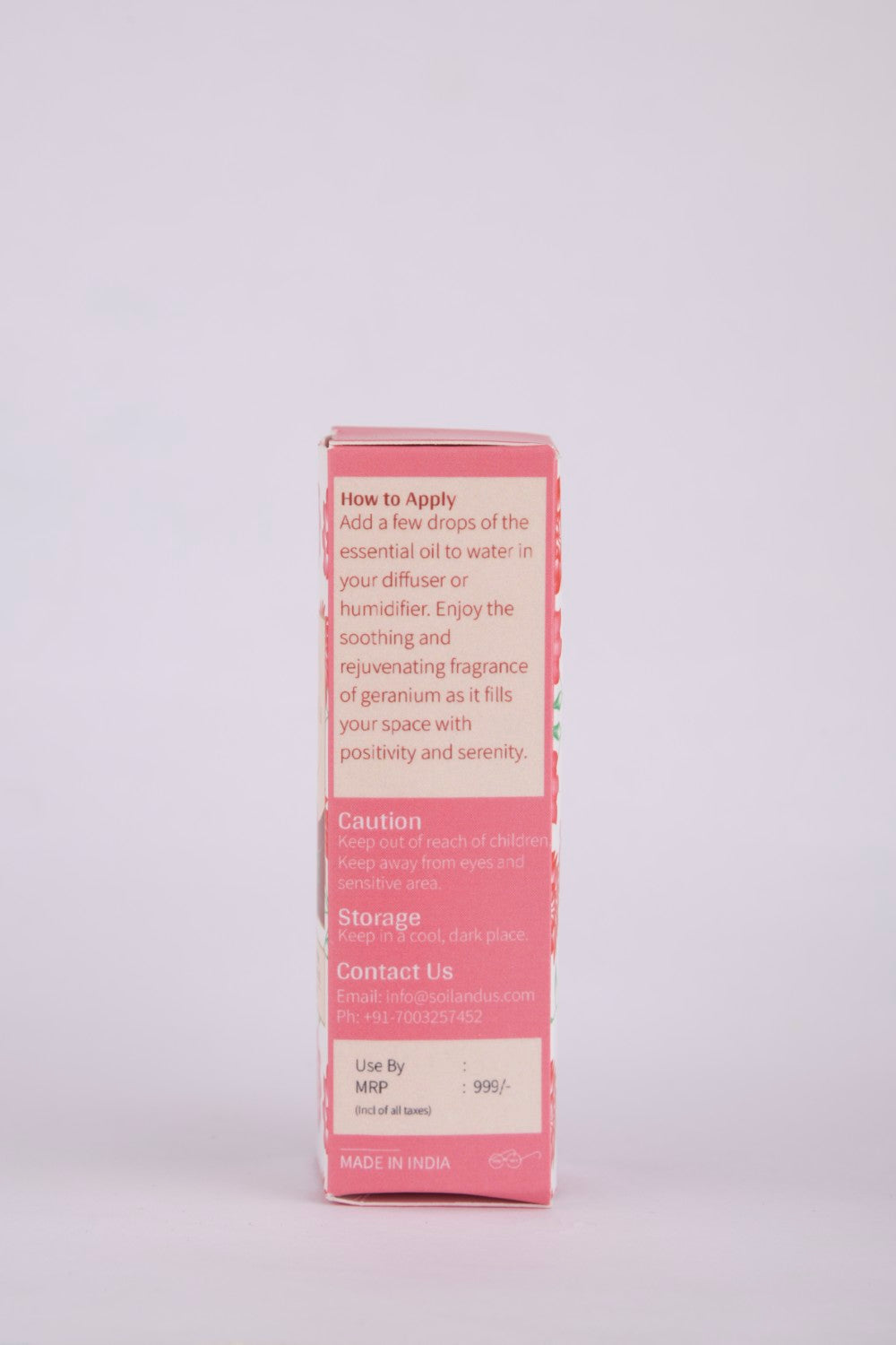 THE GERANIUM ESSENTIAL OIL
