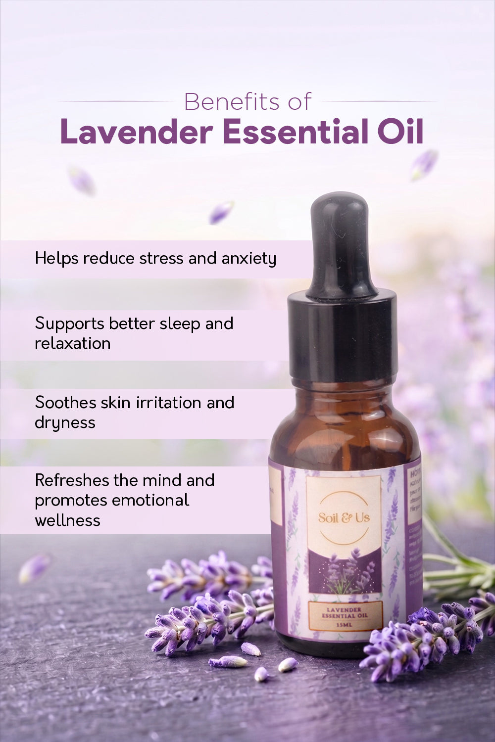 THE LAVENDER ESSENTIAL OIL