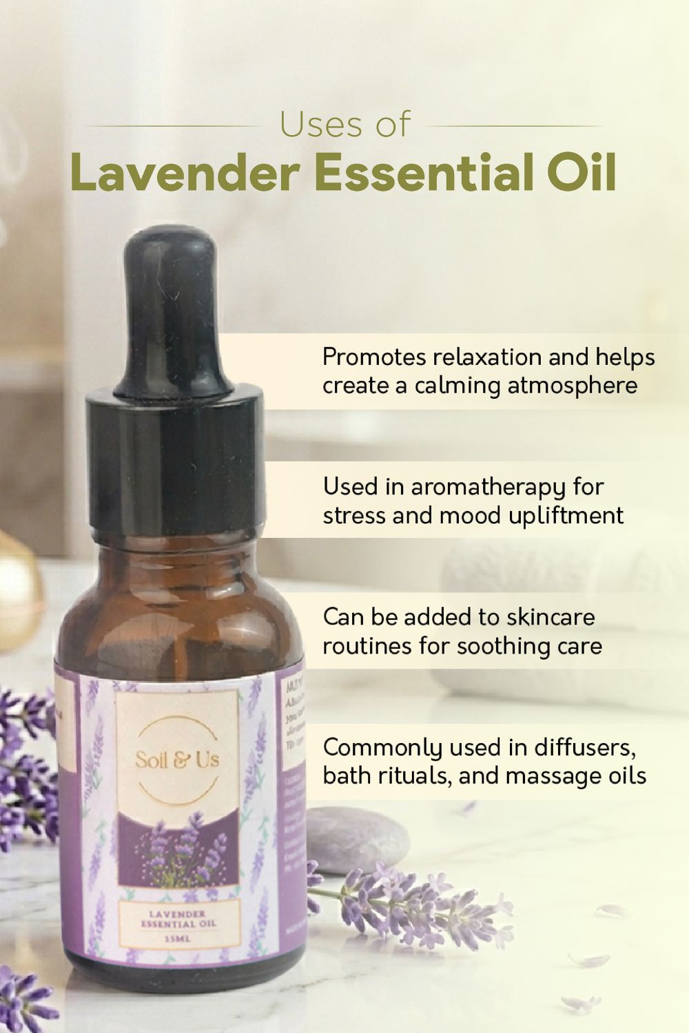 THE LAVENDER ESSENTIAL OIL