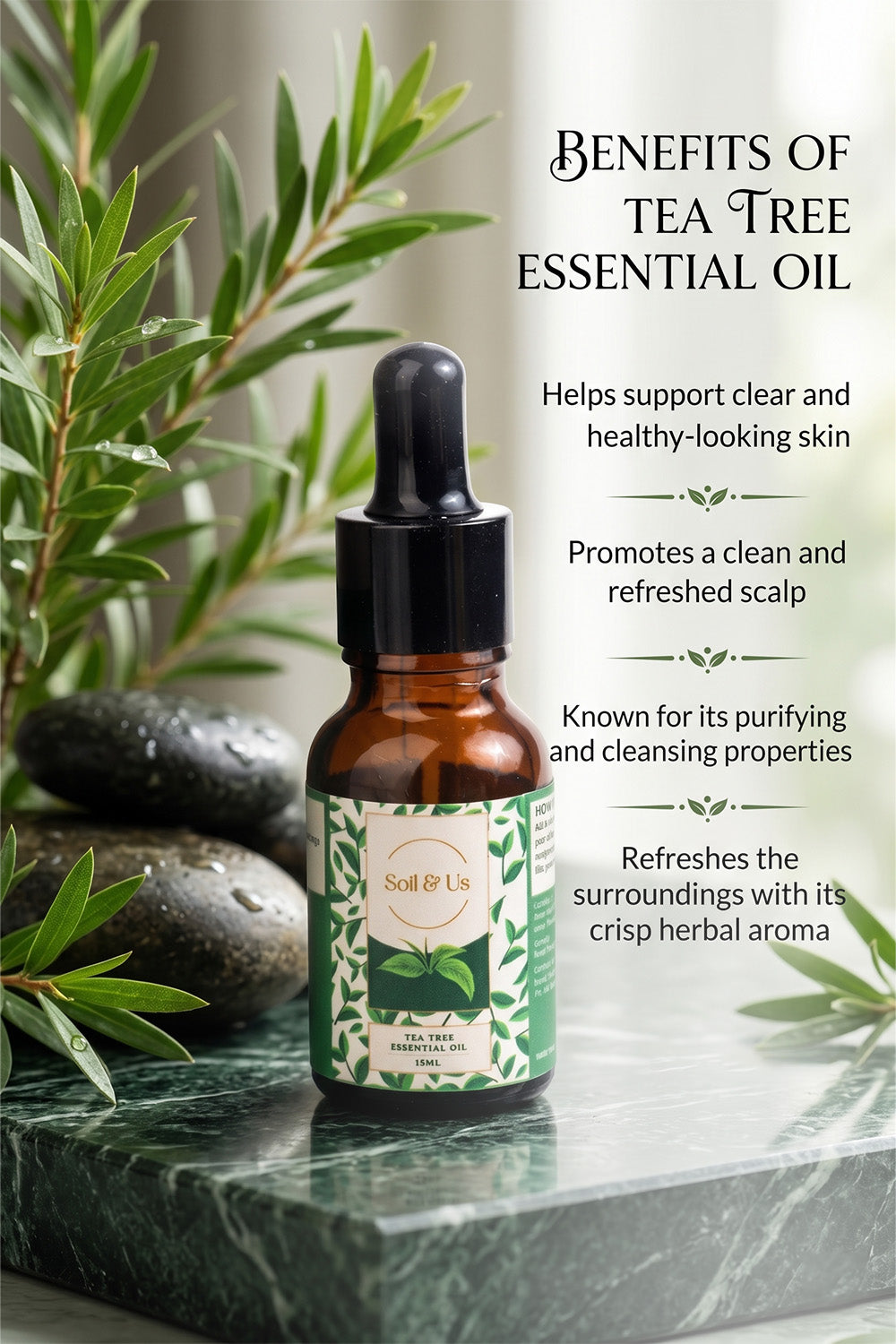 THE TEA TREE ESSENTIAL OIL