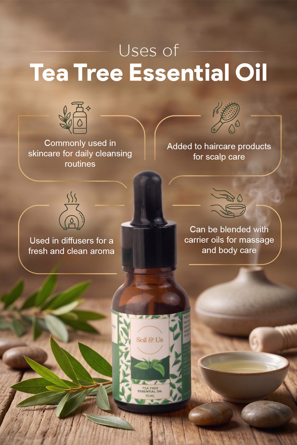 THE TEA TREE ESSENTIAL OIL